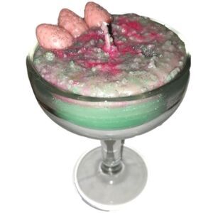 Hand crafted Tropical margarita limited edition cocktail candle